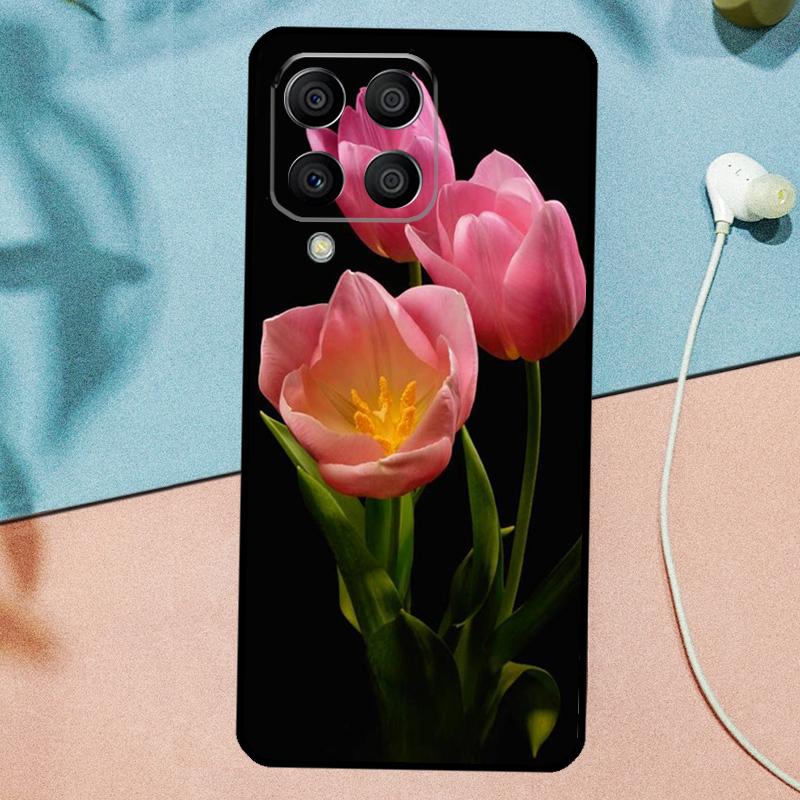 Tulip Flower For Samsung Galaxy M14 M34 M54 M20 M06 M16 M12 M13 M15 M35 M55 M33 M53 M21 M31 M32 M52 Case