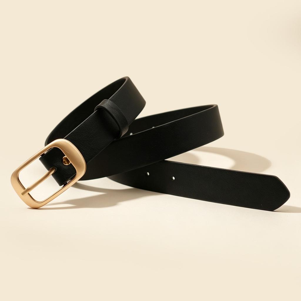 Internet celebrity popular fashion versatile women's belt simple style high sense pin buckle belt women's decorative jeans belt