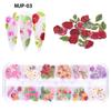 Wood Pulp Nail Art Flower for Butterfly Christmas Nail Art Decals Stickers Halloween Nail Art Manicure Multi Color
