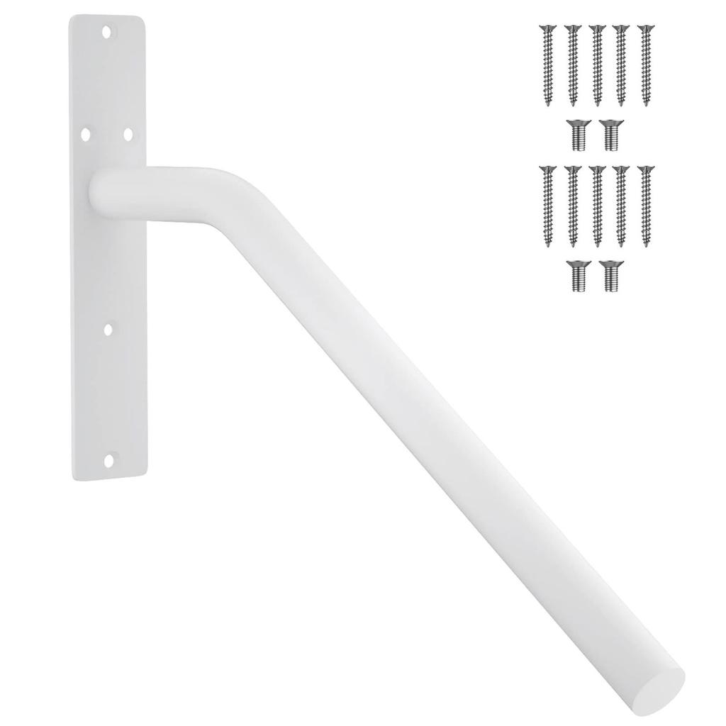Wandmontage Treppengeländer Legierter Stahl Schwerlast Treppengeländer Haltegriff für Garage Weiß