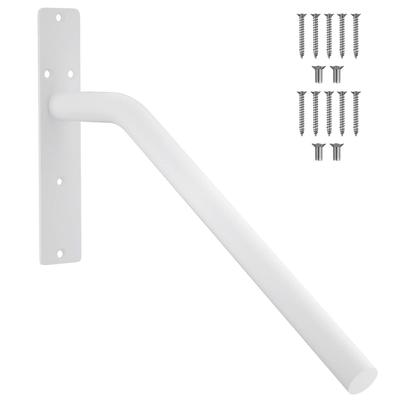 Wall Mount Staircase Handrail Alloy Steel Heavy Duty Stair Railing Grab Bar for Garage White