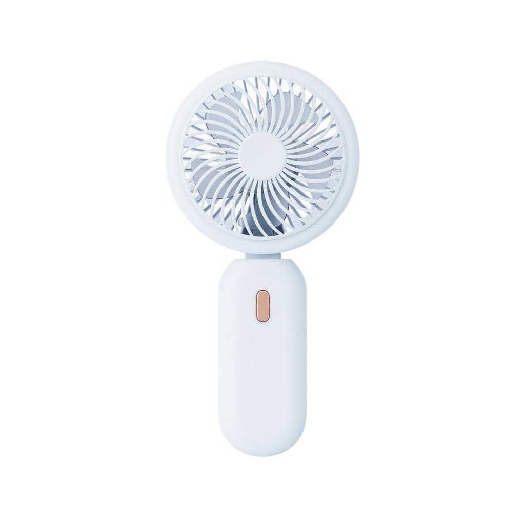 Mini Handheld Rechargeable Fan Portable Personal Cooling Device with 3 Adjustable Speeds and 1 to 3 Hours Battery Life USB Charging