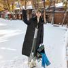 New Cotton-padded Winter Long Knee-length Down Cotton-padded Jacket Female Korean Version of Loose Padded Cotton-padded Jacket.