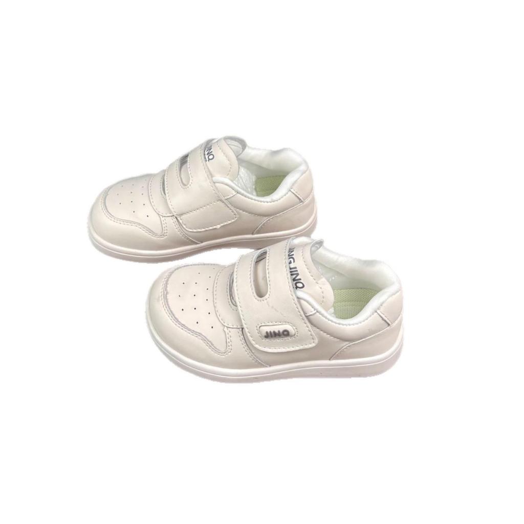 2026 Kids' White Velcro Soft Sole Unisex Casual Shoes: Breathable, Versatile, Simple Sports Design.