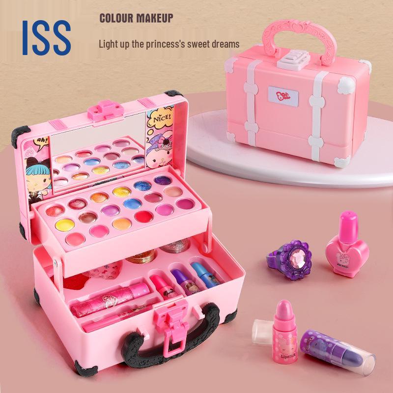 Children's Princess Makeup Handbag Set - Lipstick & Toys for Girls