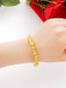 Ethnic Style 3D Pixiu Bracelet for Women: Gold-Plated, Color-Retaining, Creative & Fashionable Wristband Jewelry