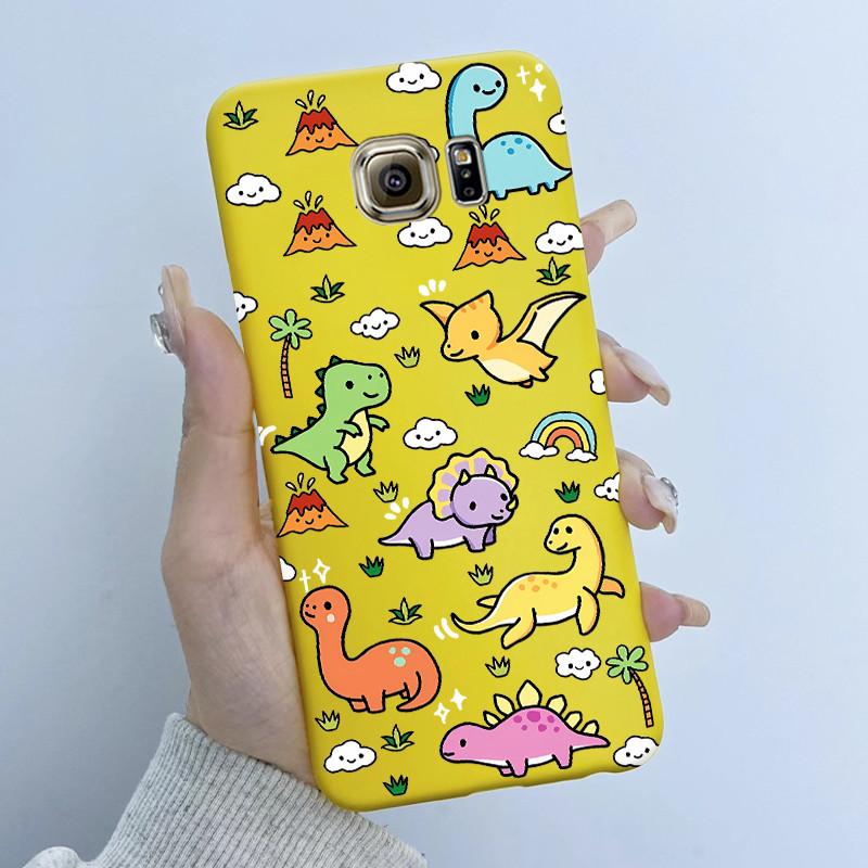 For Samsung Galaxy S6 G920F S6 edge G925F Phone Case Popular Butterfly Flower Girl Design Soft Silicone TPU Back Housing Covers