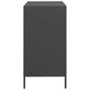 Vidaxl Szafka, Czarna, 68X39X73,5 Cm, Stal Walcowana Na Zimno