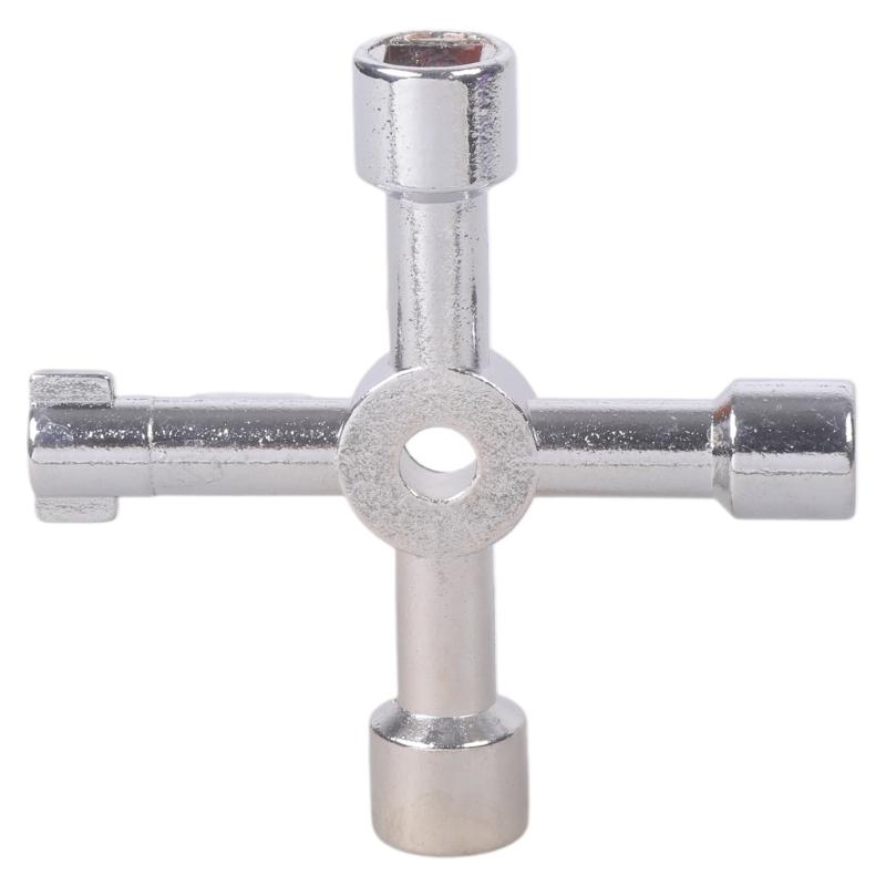 Practical Crosses Shaped Multiple Task Wrench Optimized For Mechanical Repairs Appliance Fixing And Emergency Toolboxes