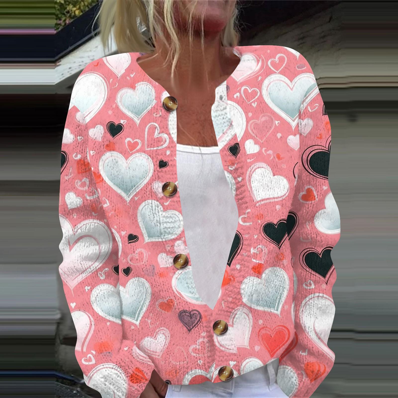 

Женская модная принтованная куртка с длинным рукавом и вязанным кардиганом на пуговицах XL