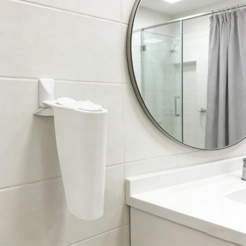 Toothbrush Holder With Dust Cover Suction Cup Silicone Toothbrush Stand For Bathroom Countertop Storage Enduring