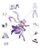 Kamihe RyoHin Castorice Cosplay Costume with Wig, Adult Size M