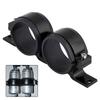 Aluminum Alloy 60mm Car Fuel Pump Mounting Bracket Dual Filter Clamp Cradle Black