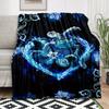 Turtle Pattern Flannel Blanket, Sofa Blanket, Gift Blanket Suitable for Sofa, Bed, Office and Camping Christmas Halloween