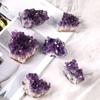 Raw Amethyst Quartz Mineral Specimen Purple Crystal Healing Natural Stones Home Room Office Decoration Irregular Cluster