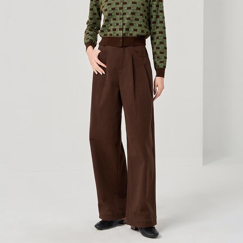 

Iveni Women s Stylish Straight Wide-Leg Pants AEOH607 M