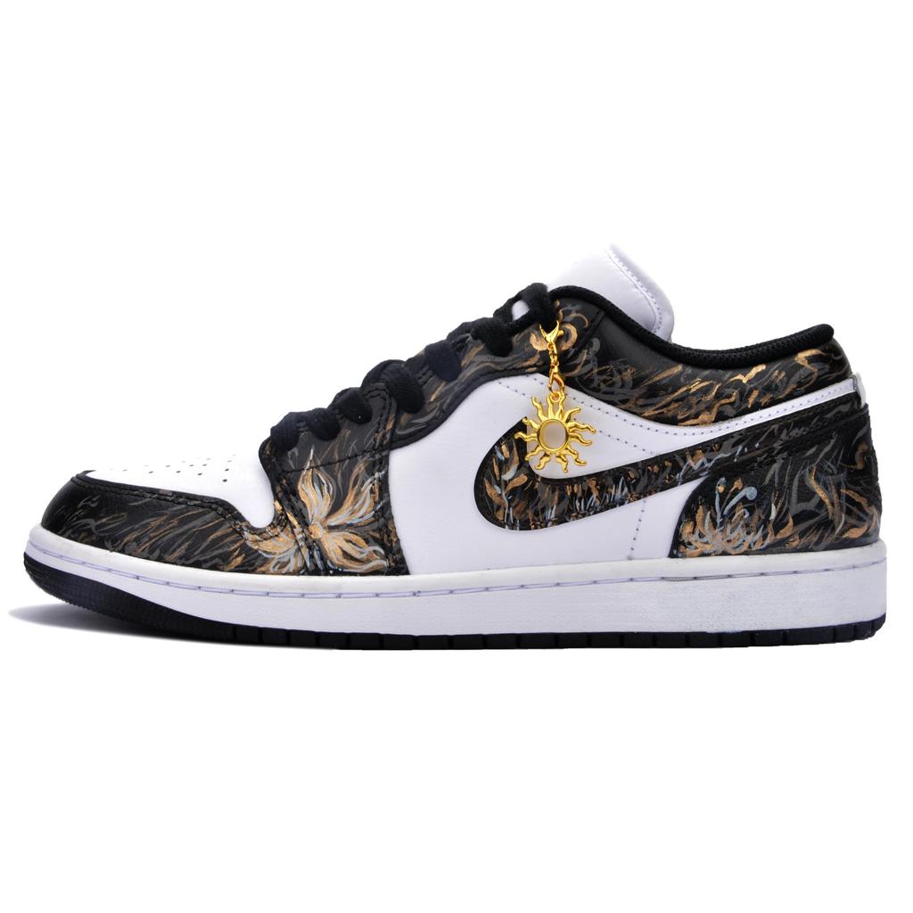 Jordan Air Jordan 1 Cushioning Abrasion Resistant Cushioning, Wear Resistant Low Top Vintage Basketball Shoes Unisex 553558-165(Team1326-XBOX)