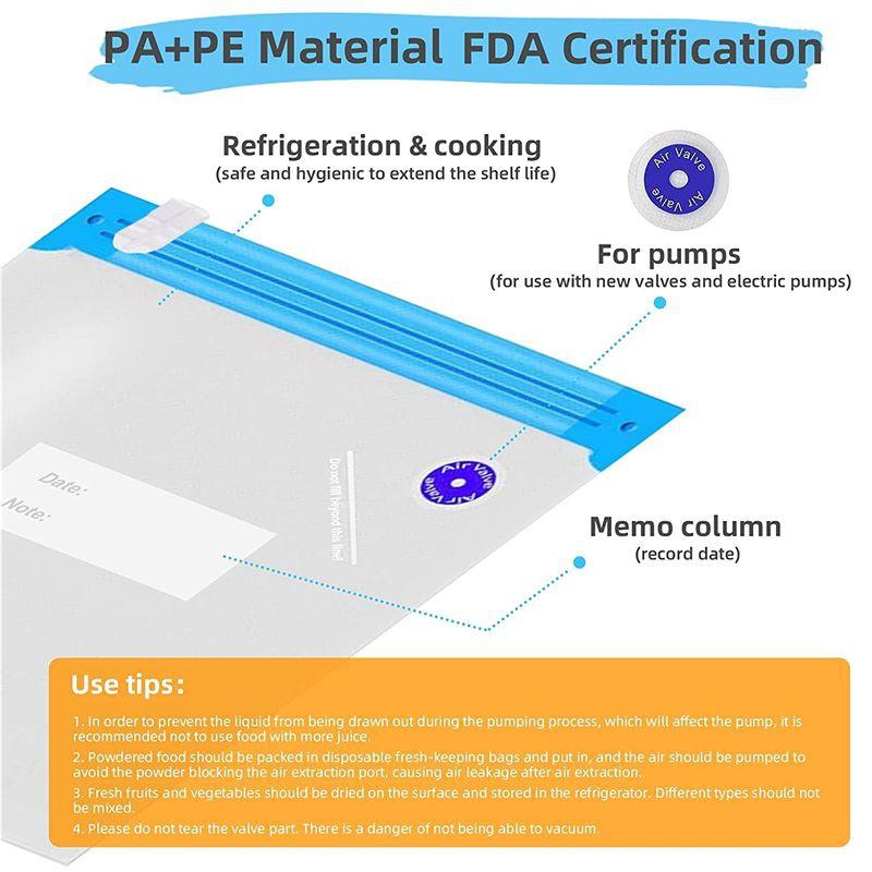Pompa próżniowa, konserwacja warzyw i owoców, plus 15 toreb kompresyjnych, przezroczysta, pogrubiona torba uszczelniająca
