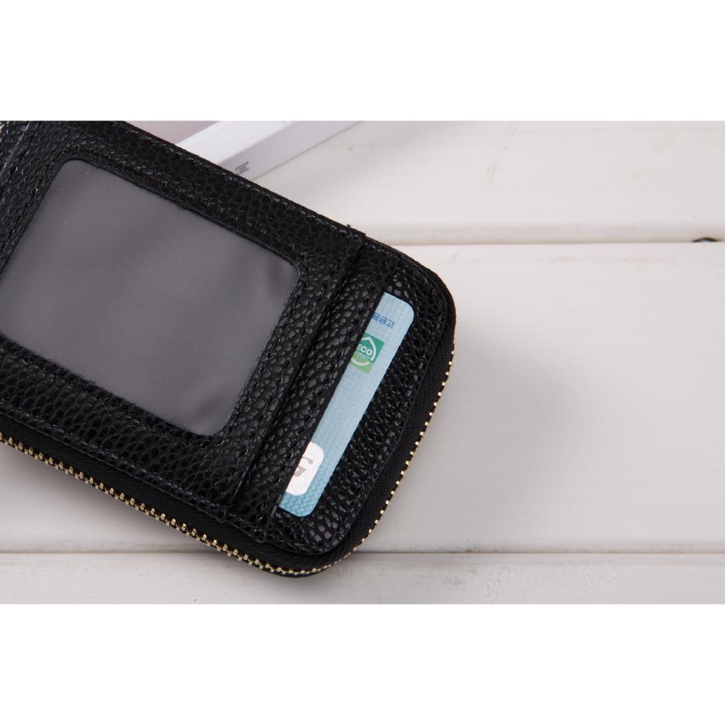 

IELGY PU документ дамы многокарточный кошелек на молнии монетница пакет карт чёрный