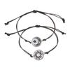 2 Pezzi/Set Braccialetti per Coppie per Donna Amante Luminosi Sole Luna Cordino Fascino Amicizia Fidanzata Festa Gioielli Regalo