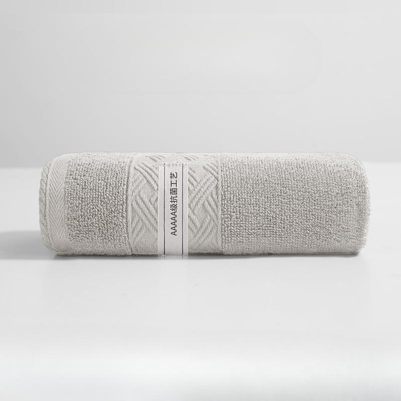 Pure Cotton Antibacterial Adult Towel Plain Face Towel Multi-color Plush Cotton Towel Durable Durable Useful Useful 34*72