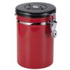 Stainless Steel Sealed Tank MoistureProof Coffee Bean Tea Storage Pot with Air Evacuation Valve