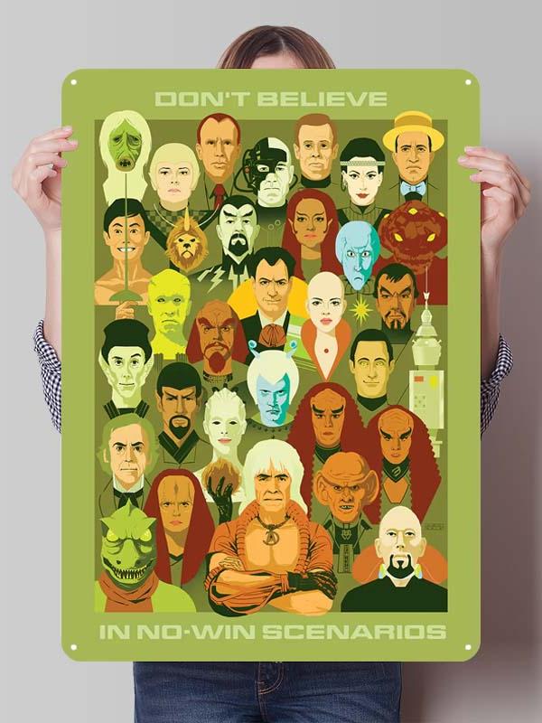 Klassische Filmplakate Star Treks Metallschilder Schlafzimmerdekoration Wohnzimmerdekor Männer Benutzerdefinierte Blechschilder für Wandkunst Dekoration