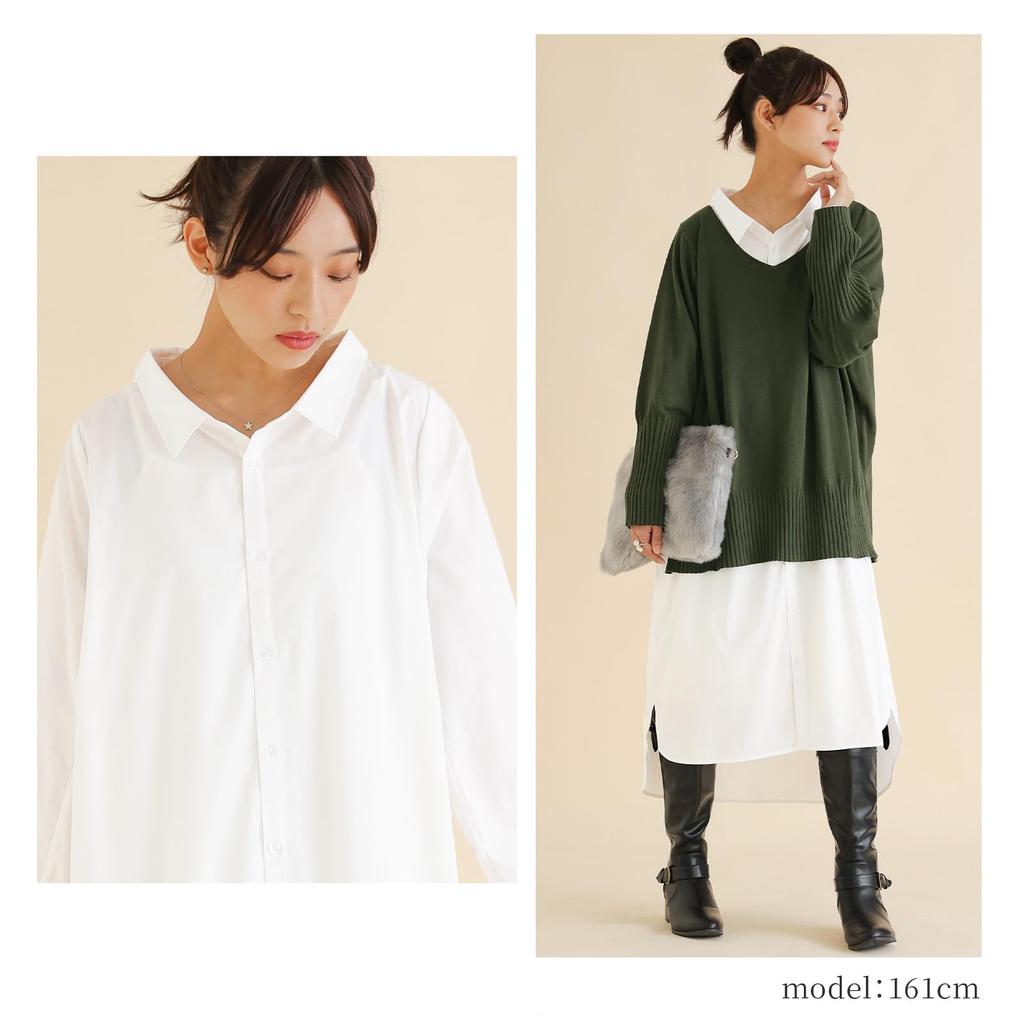 Long Maxi Shirt Long Solid Plus Loose Perfect for Outings One Size Fits n'OrLABEL Women's Dress, Dress, Sleeves, Button-Down, Color, A-Line,