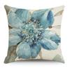 Art Floral Cotton and Linen Pillow Case Car Pillow Sofa Cushion