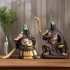 Ceramics God of WealthGuan Gong Sculptures and Figurines Chinese Historical Figures Home Room Office Wealth Luck Feng Shui Decor