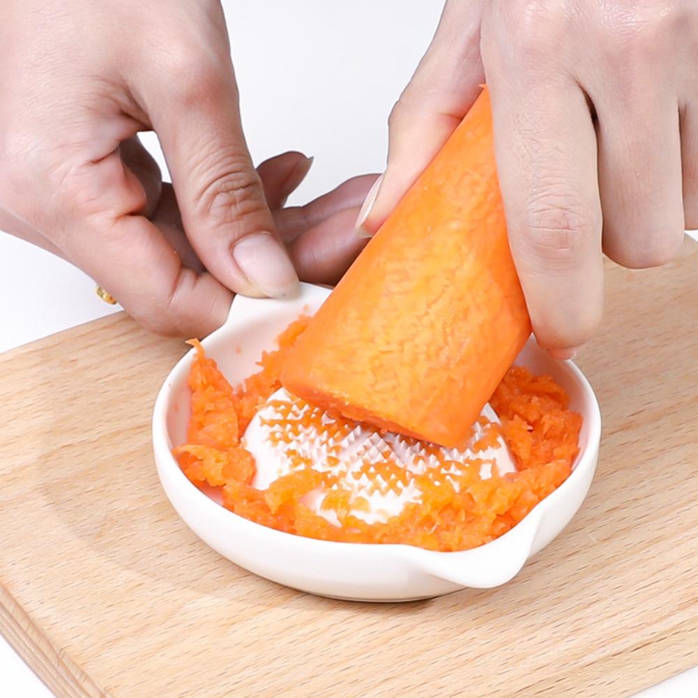 Compact Design Porcelain Grater Dishwasher Safe Easy To Clean
