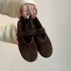 Komfortable Fleecegefütterte Damen Ballerinas Schlichte Runde Zehenschuhe 2026 Neue Frühjahrs Warme Baumwolle zum Hineinschlüpfen Oma's Schuhe