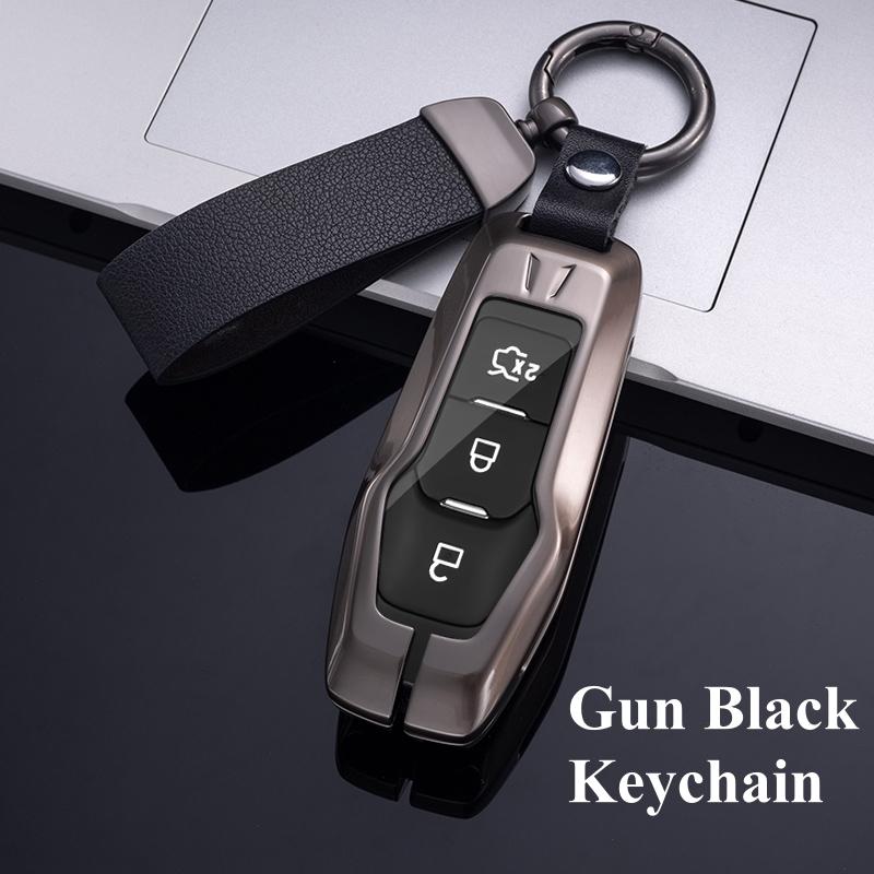 Metall Auto Fernbedienung Schlüsselanhänger Hülle Abdeckung Case Schlüsselanhänger für Ford F-150 Mondeo Galaxy S-Max Explorer Ranger 2015 2016 2017 2018