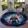 SpacePuppy Round Area Rug,Carpet Rug for Living Room Bedroom Sofa Playroom Decor,Non-slip Floor Mat