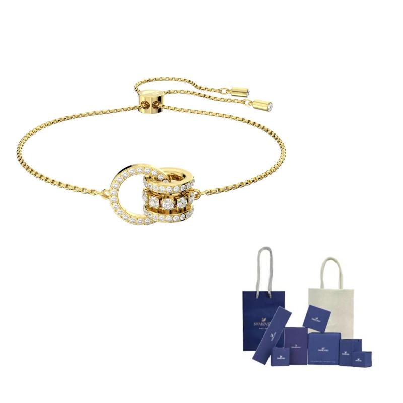Swarovski Further Adjustable Faux Crystal Bracelets Womens M-Original Brand Box And Bag