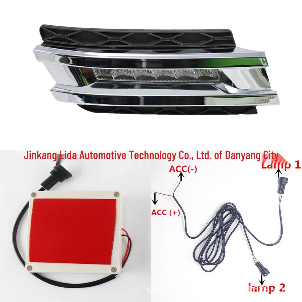 Compatible Daytime Running Light Kit for 06-11 Mercedes-Benz GL-Class (W166/W164) with Module Modification