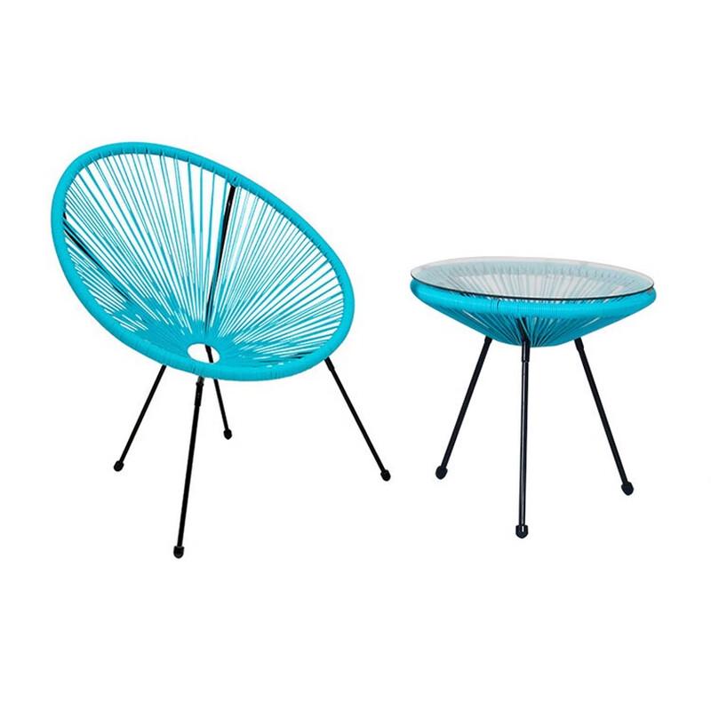 OLOMM Outdoor PE Rattan Lounge Chair