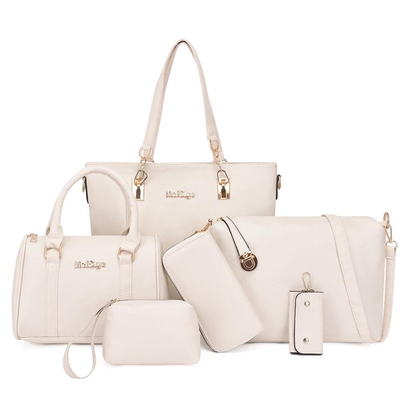2023 Sada tašek pro matku a dítě: Trendy Kabelka, Taška přes rameno a Dámská velká taška crossbody - Šestidílná kolekce