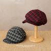 Newsboy Hat Women's Autumn and Winter Temperament Literary Painter Hat Design British College Style Beret