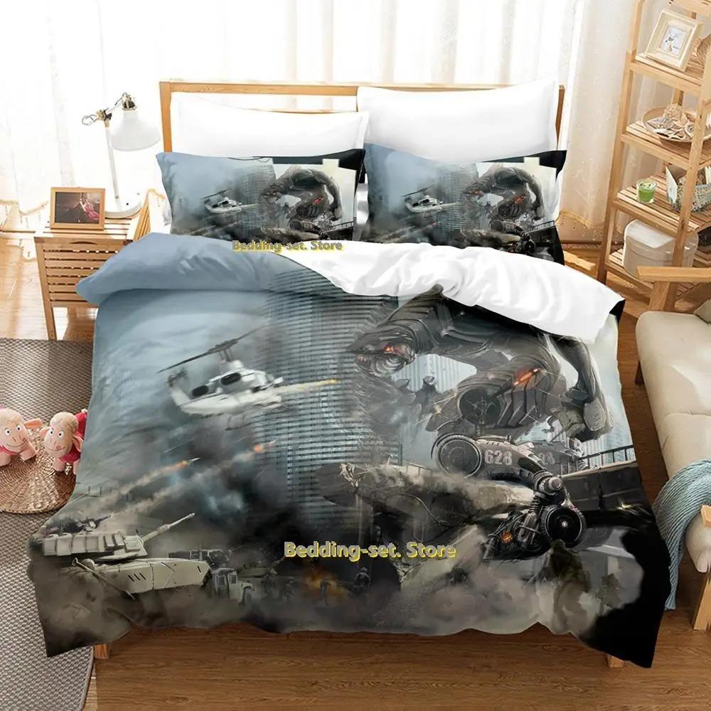 New Sci Fi Battle Bedding Set Single Twin Full Queen King Size Bed Set Adult Kid Bedroom Duvetcover Sets Anime parure de lit Bed