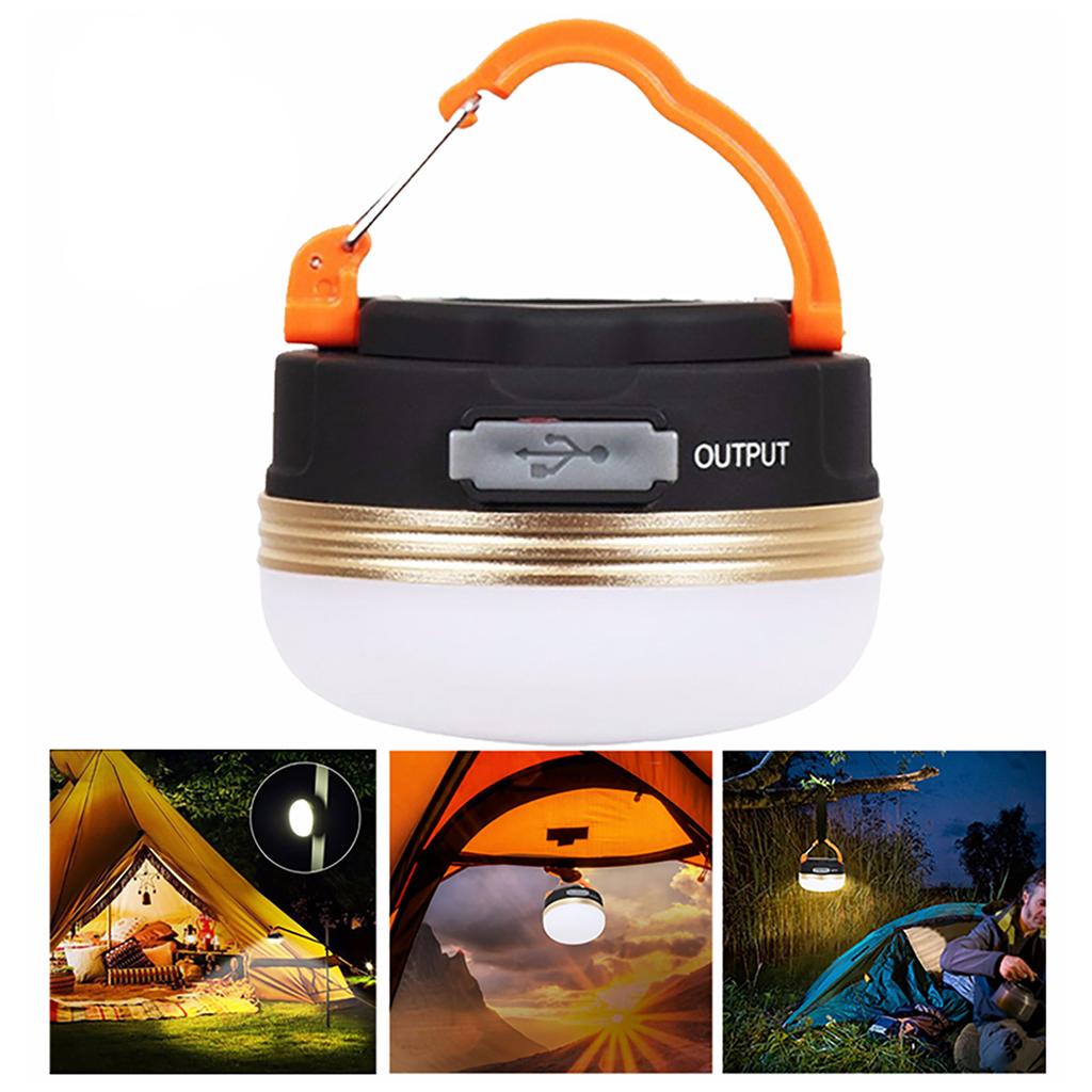 Rechargeable LED Camping Lantern With Magnet Base - Portable Tent Light With 4 Light Modes For Camping, Hiking, Fishing