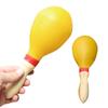 Maracas Kids Rumba Shaker Party Favor Toy PVC Hand Percussion Musical Instrument L Yellow