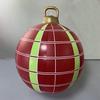 PVC Inflatable Christmas Decorated Ball Ornaments 60cm Inflatable Decorative Ball Outdoor Decoration for Outside Yard Lawn Porch