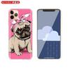 Husa din silicon moale pentru iPhone 13 11 12 Pro X XS Max XR 6 6S 7 8 Plus SE Mini Husa Cute Pug Dog
