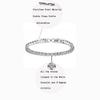 Adjustable Titanium Double Buckle Zircon Bracelet – Stainless Steel Simple Tennis Chain Fashion Accessory