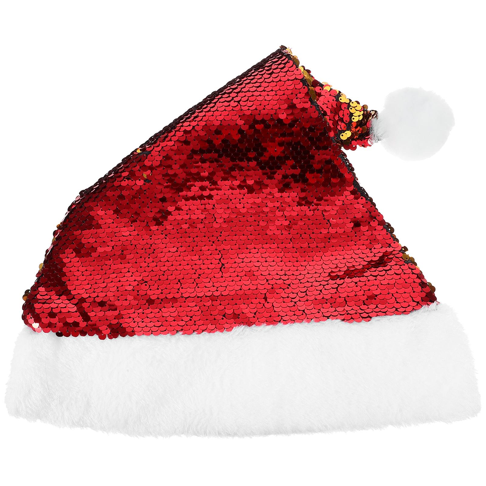 

Double Sided Sequin Hat Lightweight Christmas Party Hats For Festival Decorations Santa Cap Photo Props Party Favors other