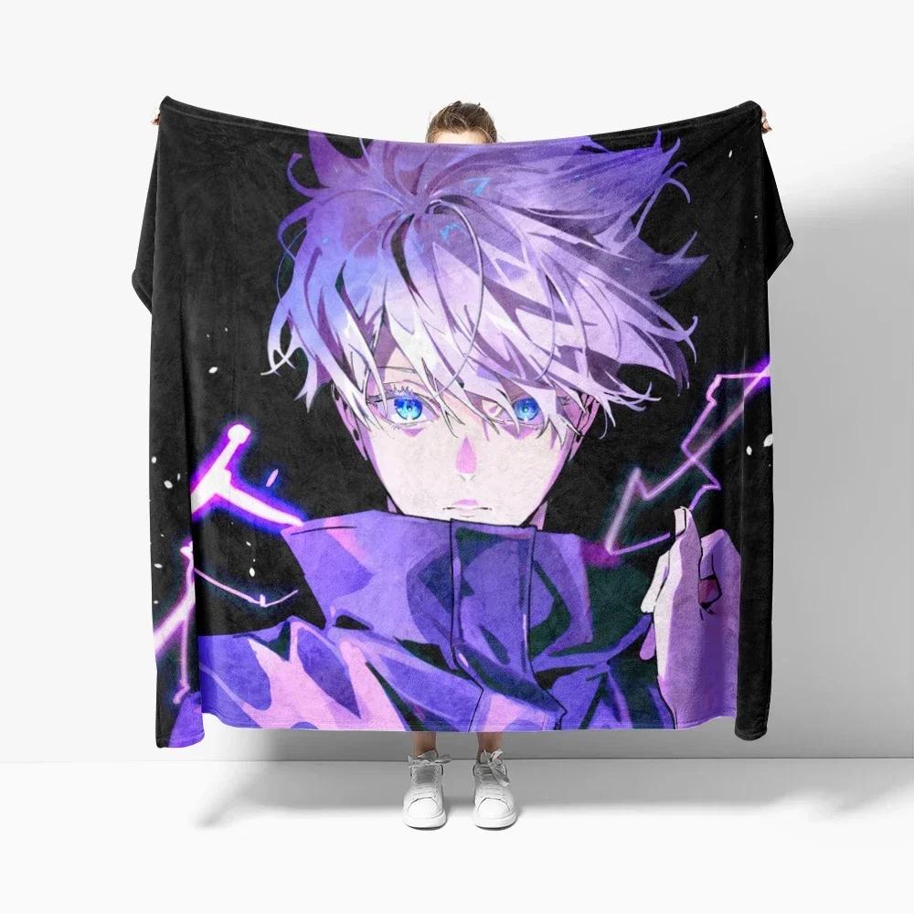 Anime Spell Fighting Back Soft Flannel Blanket Breathable Warm Bedding & Travel Blanket Sofa Blanket Bed Blanket Customizable