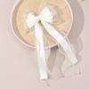 Girls Chiffon Bow Hair Clip Elegant Long Tail Ribbon Hairpins For Children Wedding Prom Daily French Headwear Hair Accessories