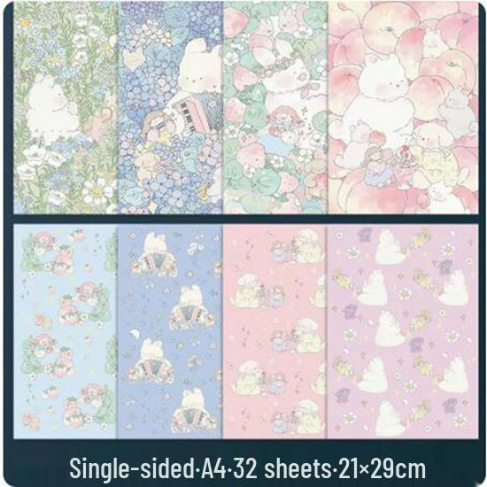 Colorful Cartoon Origami Paper for Kids – Heart & Crane DIY Craft Cardstock