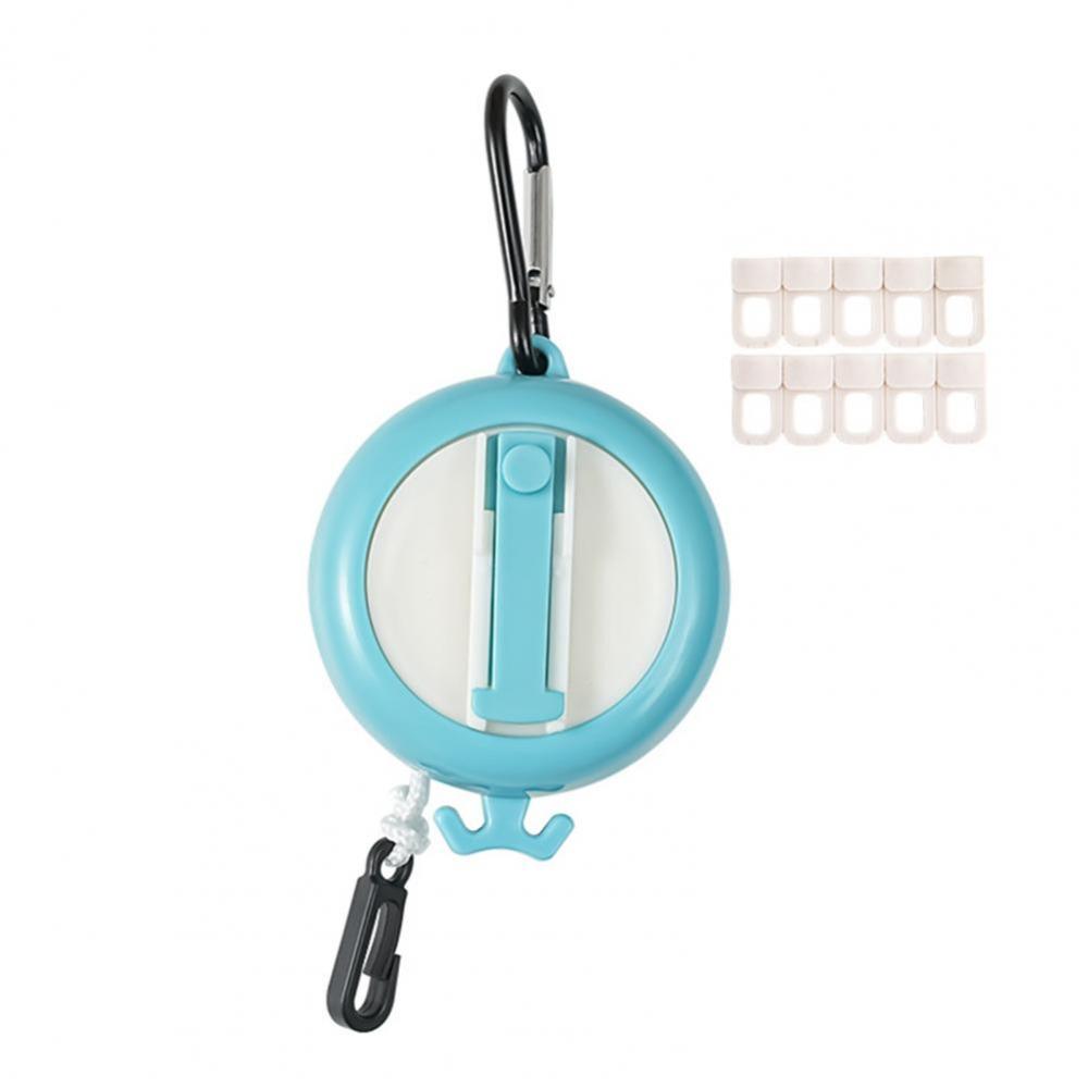 Quick Install Retractable Clothesline Windproof Design Clothes Drying Lanyard  Bathroom Use